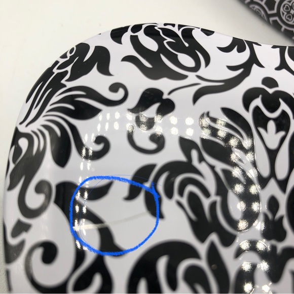 3 Brighton Heart Shaped Tins Keepsake Boxes incl Ring Box Black White - Picture 4 of 5